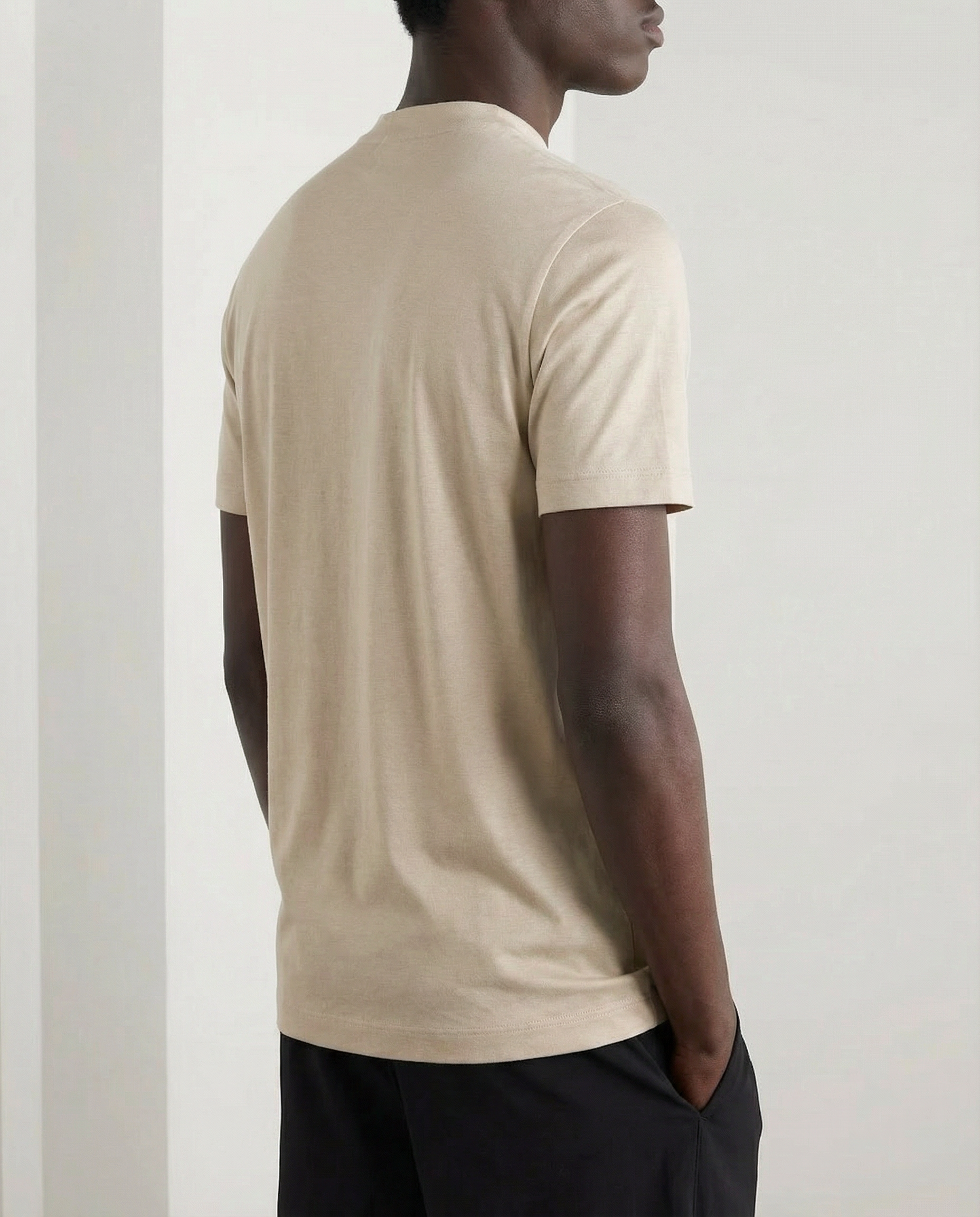 Shiny Crew-neck T‑Shirt