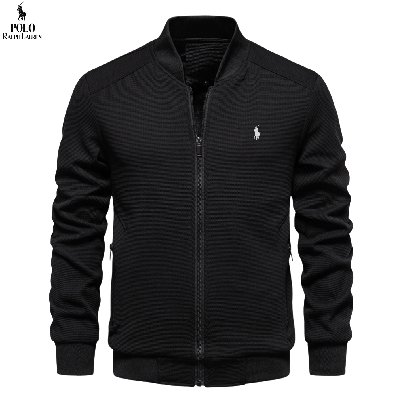 Herren Zip-Jacke mit Stehkragen