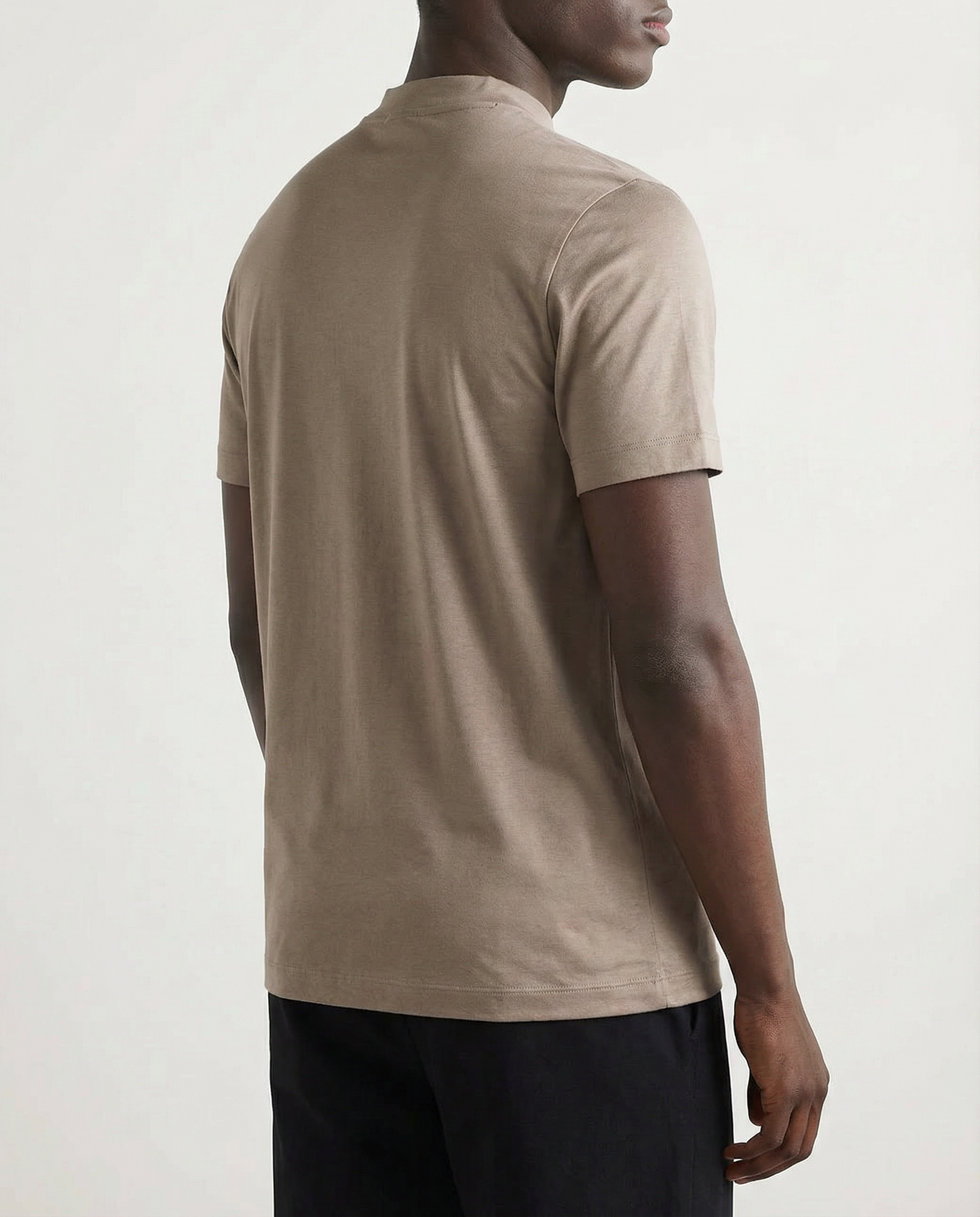 Shiny Crew-neck T‑Shirt